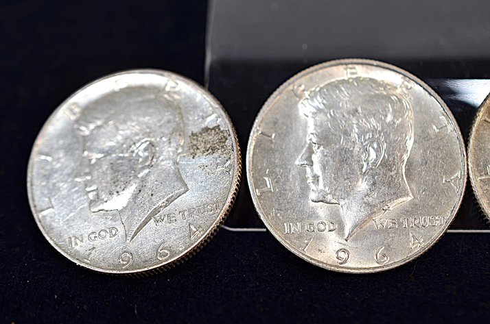 Image for (4) 1964 Kennedy Half Dollar