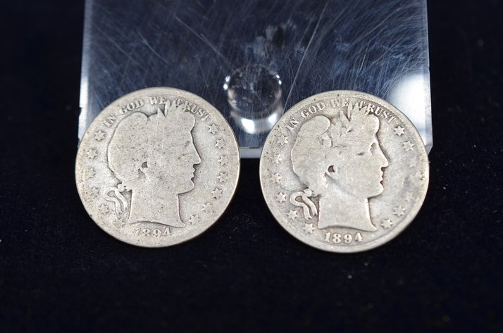 Image for (2) 1894 Barber Half Dollar