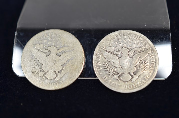 Image for (2) 1897 Barber Half Dollar