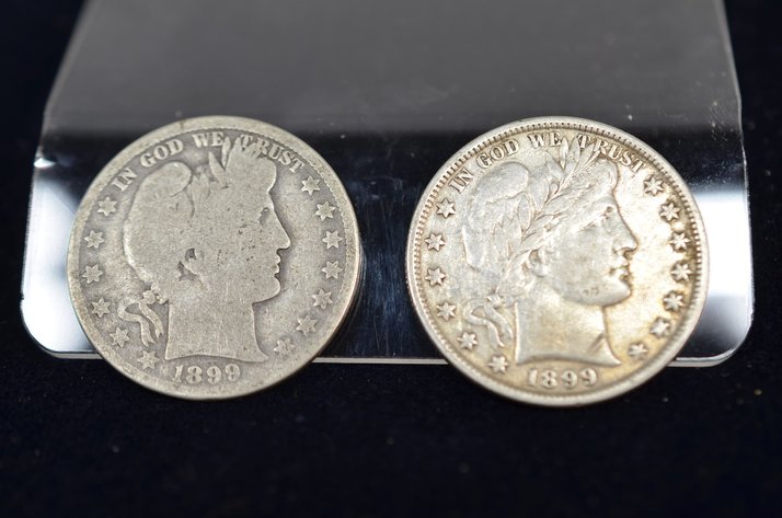 Image for (2) 1899 Barber Half Dollar