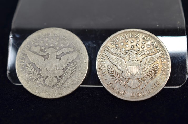 Image for (2) 1899 Barber Half Dollar