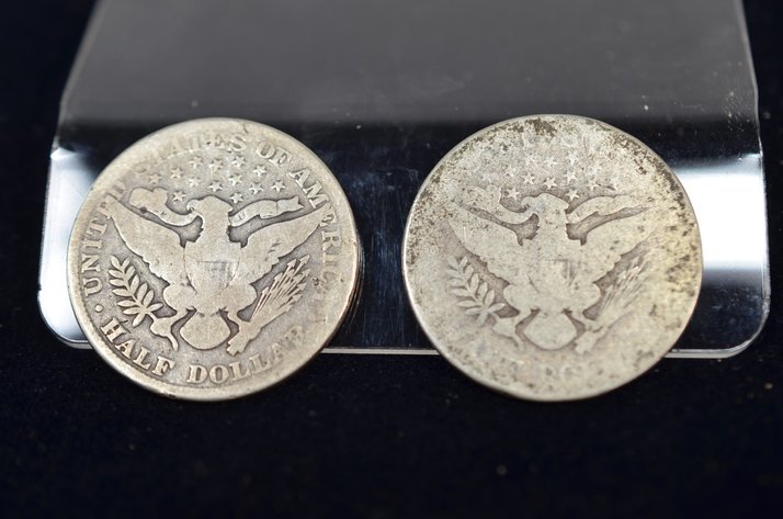 Image for (2) Barber Half Dollar