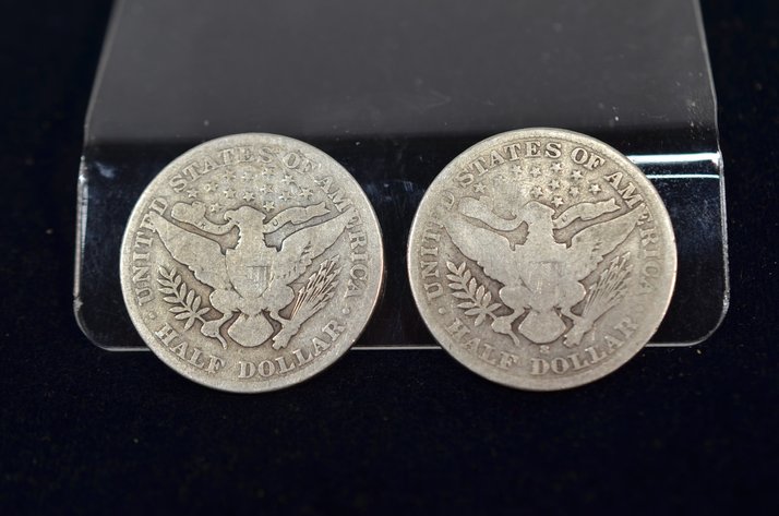 Image for (2) 1903 Barber Half Dollar