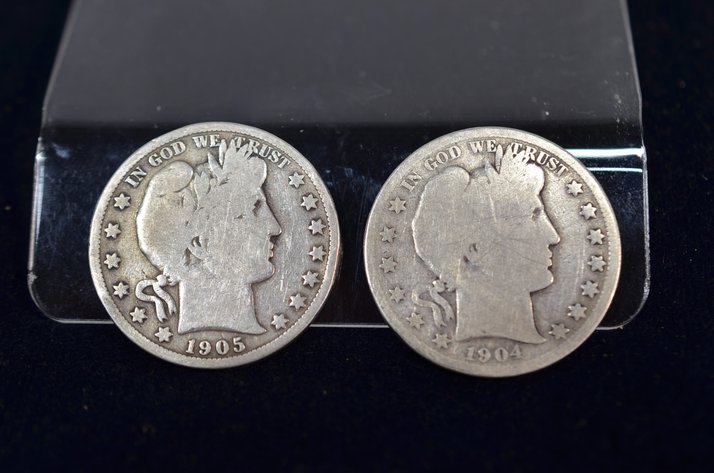 Image for (2) Barber Half Dollar