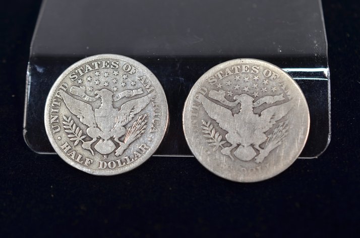 Image for (2) Barber Half Dollar