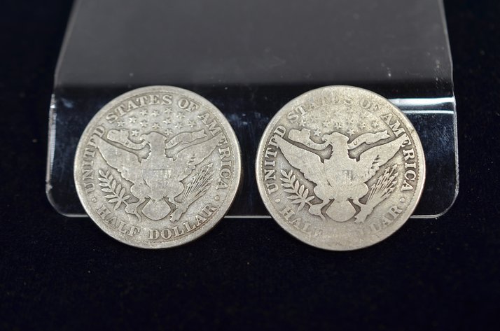 Image for (2) 1906 Barber Half Dollar