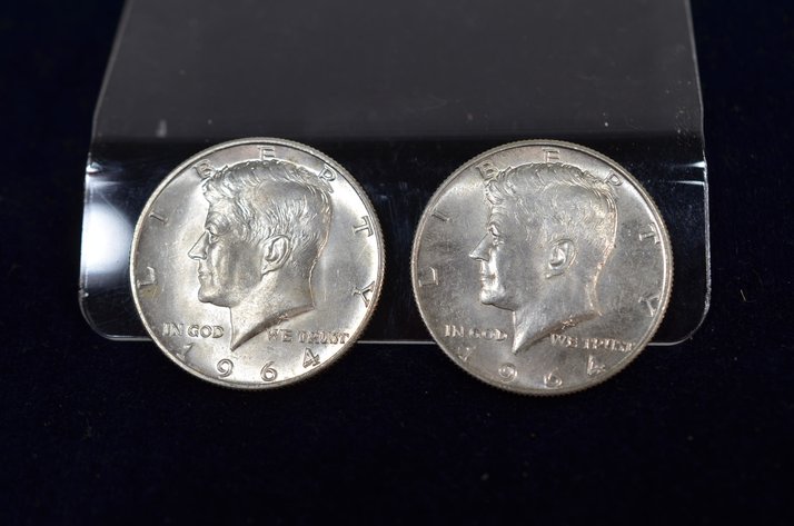 Image for (2) 1964 Kennedy Half Dollar