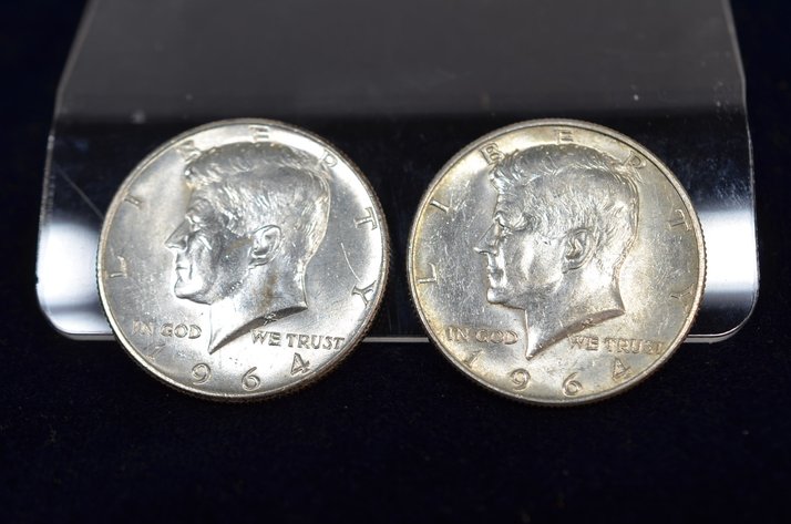 Image for (2) 1964 Kennedy Half Dollar