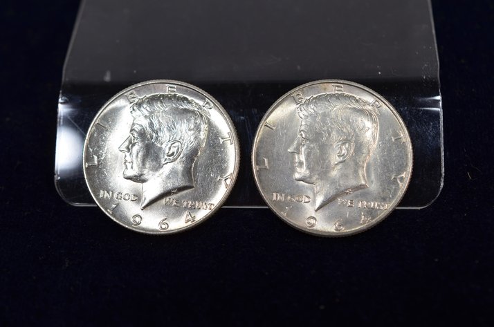 Image for (2) 1964 Kennedy Half Dollar