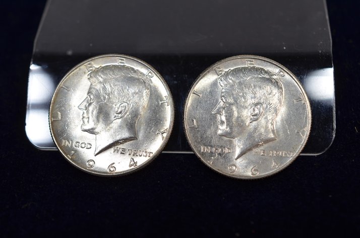 Image for (2) 1964 Kennedy Half Dollar