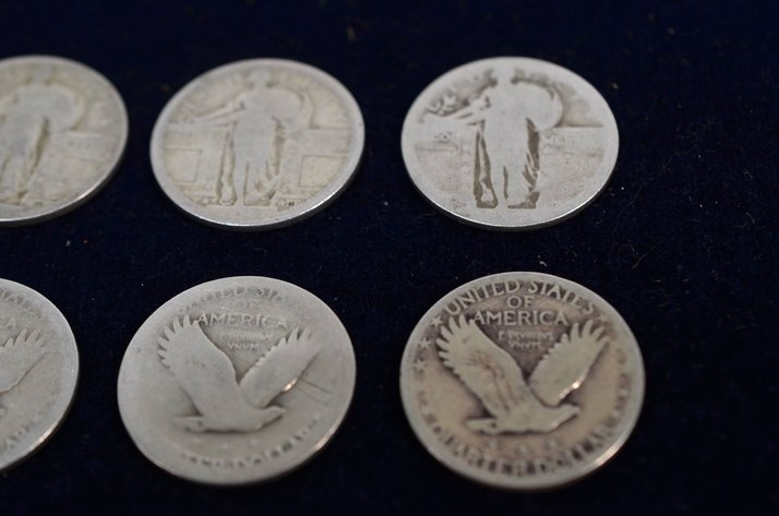 Image for (10) Standing Liberty Quarter Dollar