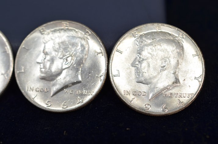 Image for (4) 1964 Kennedy Half Dollar
