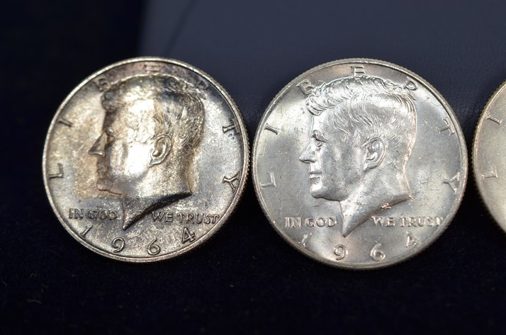Image for (4) 1964 Kennedy Half Dollar