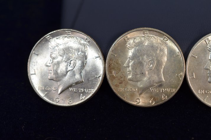 Image for (4) 1964 Kennedy Half Dollar