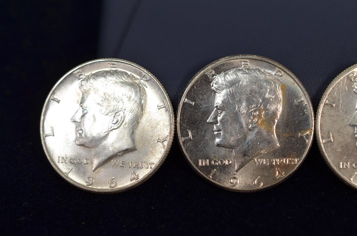 Image for (4) 1964 Kennedy Half Dollar