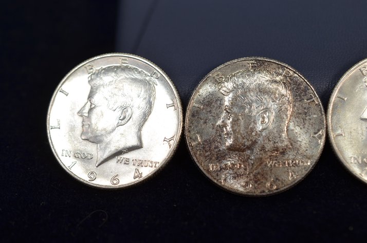 Image for (4) 1964 Kennedy Half Dollar