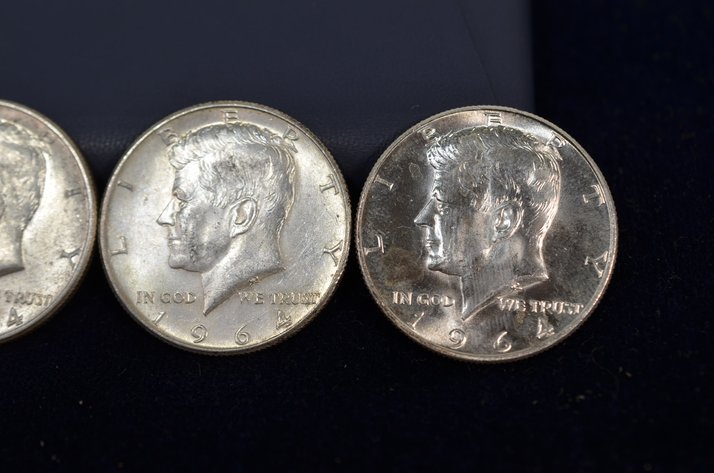 Image for (4) 1964 Kennedy Half Dollar