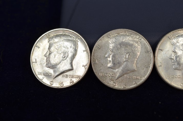 Image for (4) 1964 Kennedy Half Dollar