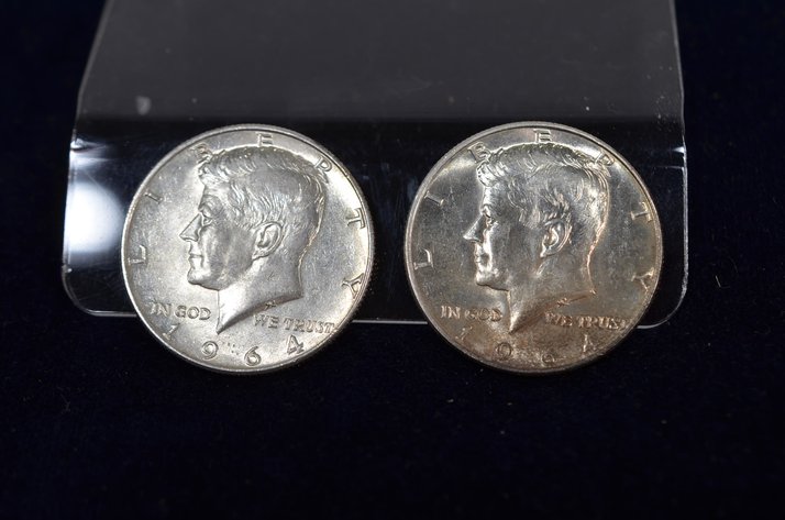 Image for (2) 1964 Kennedy Half Dollar