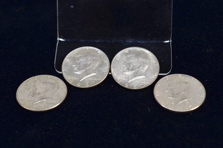 Image for (4) 1967 Kennedy Half Dollar