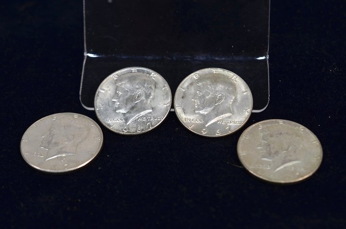 Image for (4) 1967 Kennedy Half Dollar