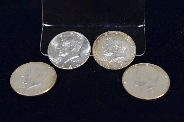 Image for (4) 1966 Kennedy Half Dollar