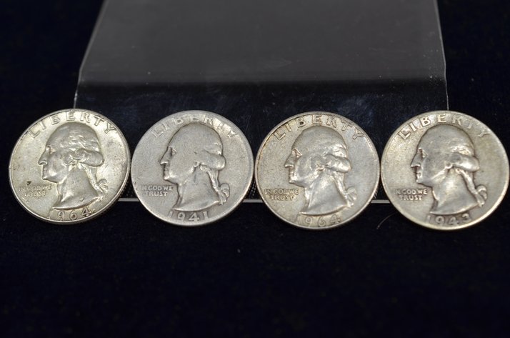 Image for (4) Washington Quarter Dollar