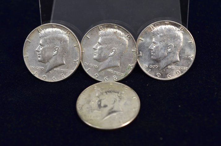 Image for (4) Kennedy Half Dollar