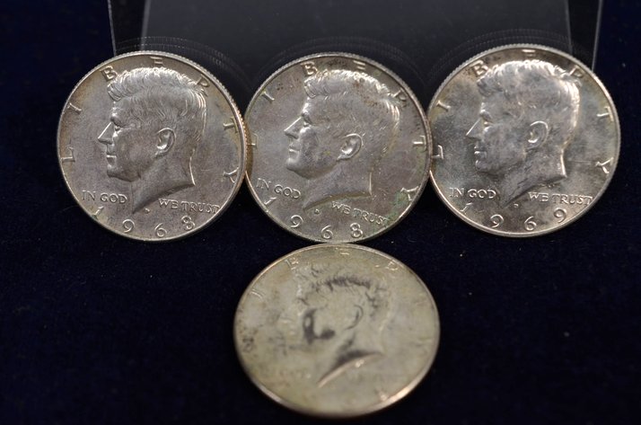 Image for (4) Kennedy Half Dollar