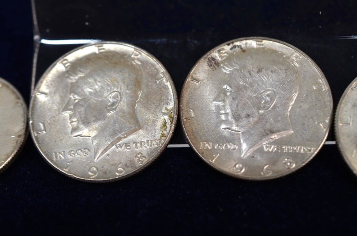 Image for (4) 1968 Kennedy Half Dollar