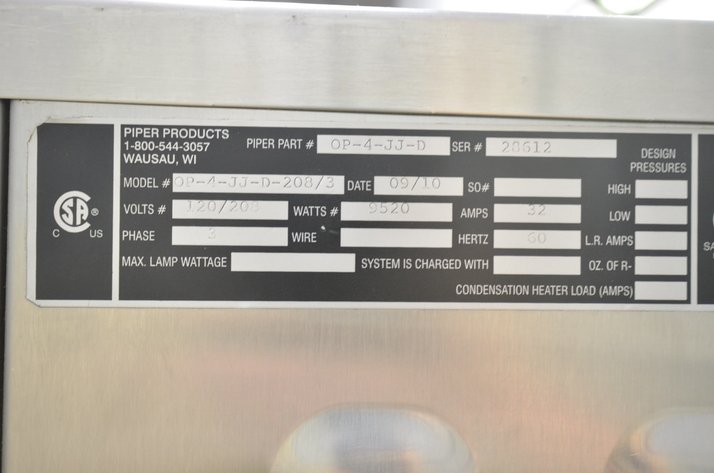 Image for Piper 4-Deck Oven with Proofer Base