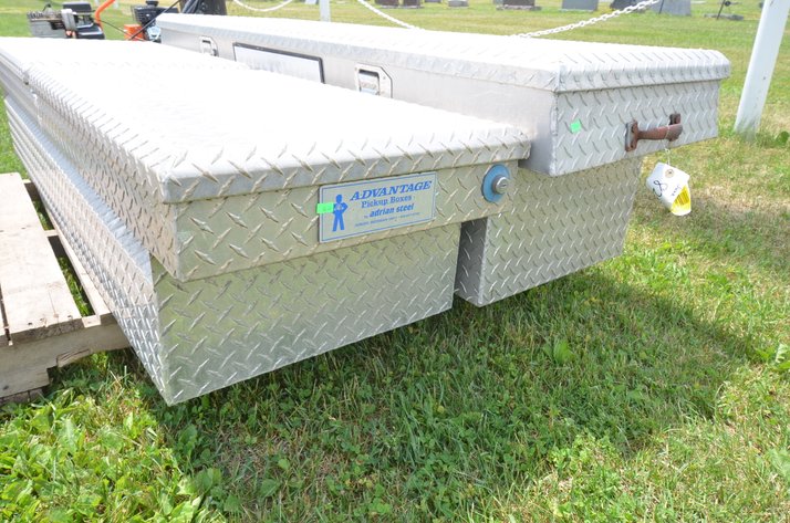 Image for (2) Diamond Plate Truck Tool Boxes