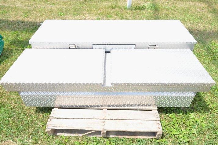 Image for (2) Diamond Plate Truck Tool Boxes