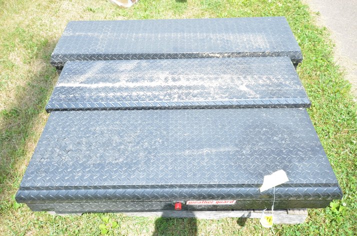 Image for (3) Black Diamond Plate Truck Tool Boxes