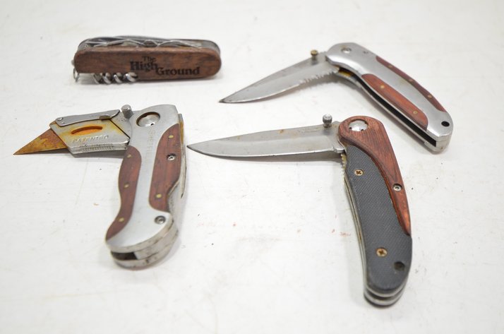 Image for (4) Folding Knives And Multi Tool