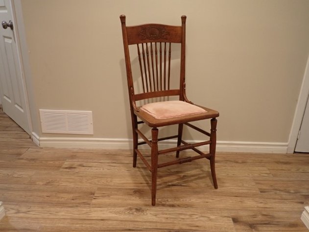 Image for Antique Press Back Chair