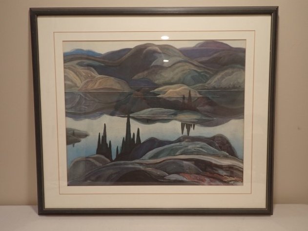 Image for Franklin Carmichael – Mirror Lake – Framed Print