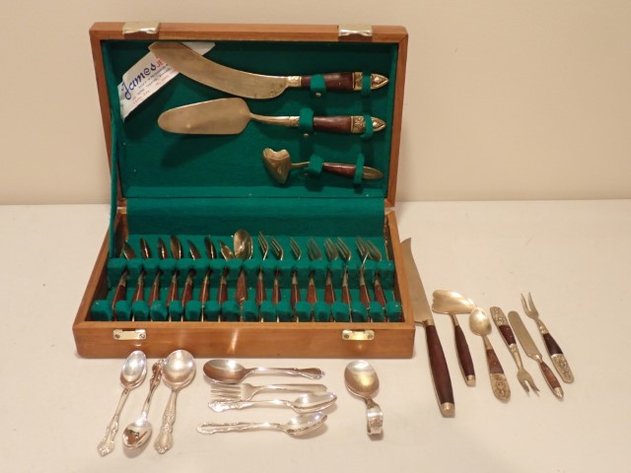 Image for MCM Thailand Bronze Rosewood Cutlery