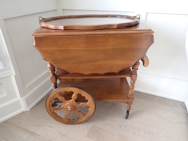 Image for Drop Leaf Tea Cart