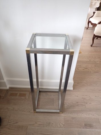 Image for Metal & Glass Planter Table