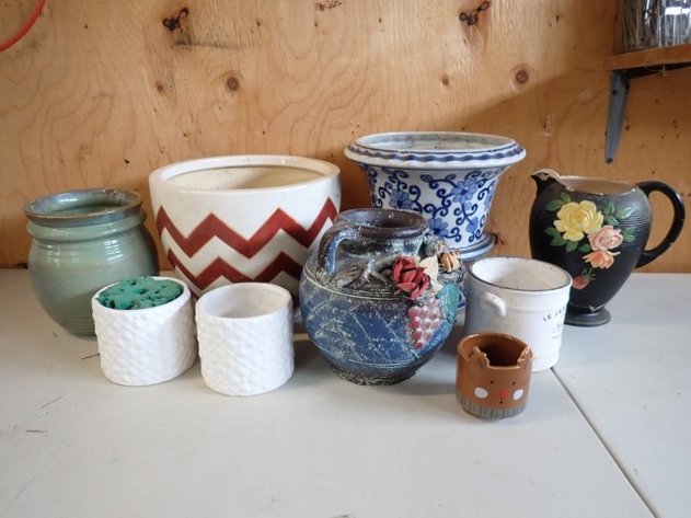 Image for Assortment of Planters and Jugs
