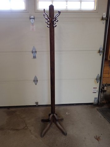 Image for Vintage Wooden Coat Rack