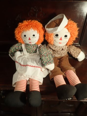 Image for Vintage Raggedy Ann & Andy Dolls