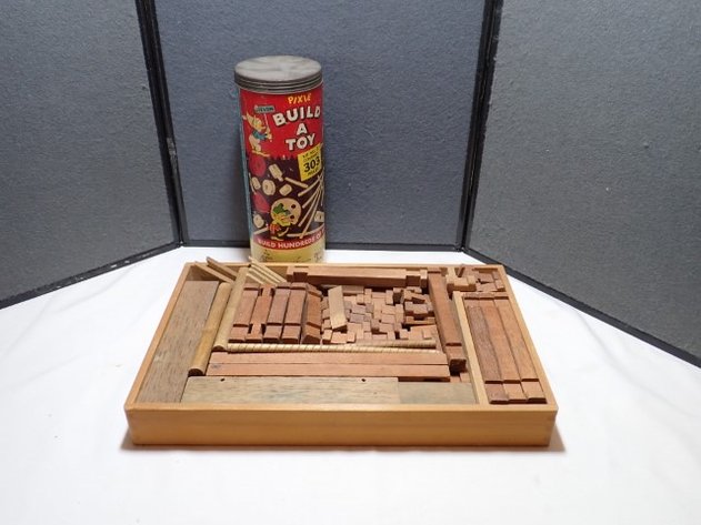 Image for Vtg Wood Building Blocks