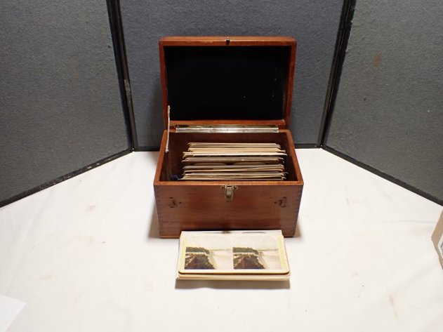 Image for Wood Box of Stereoscope Cards