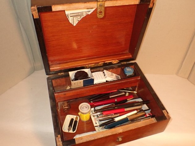 Image for Writing/Document Box With Writing Instruments