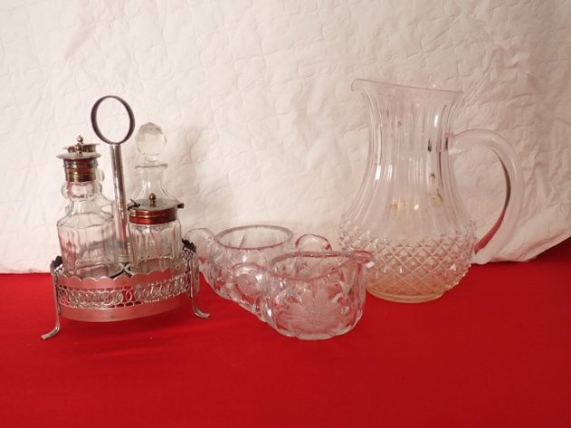 Image for Antique Victorian-Era Condiment Cruet Set