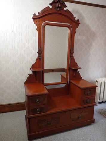 Image for Tilting Oval Mirror Dresser