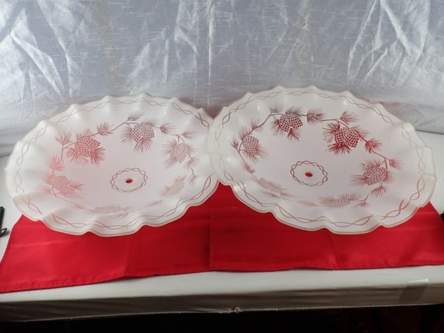 Image for Vintage Frosted Glass Ceiling Shades