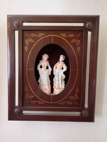 Image for Courtly Couple in Shadow Box
